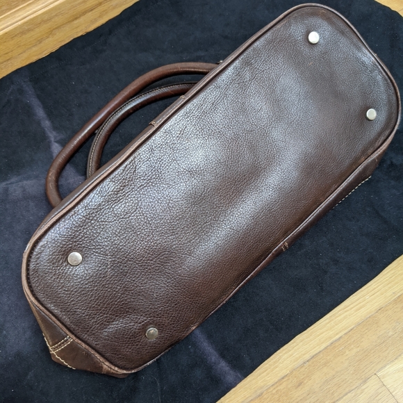 Kenneth Cole brown leather handbag - Picture 3 of 6